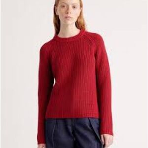 Quince fisherman’s Red cotton Sweater